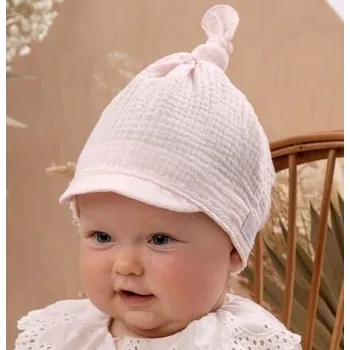 Kojenecká čepice letní šátek pro miminka z organické bavlny Jamiks Bisza velikost 44