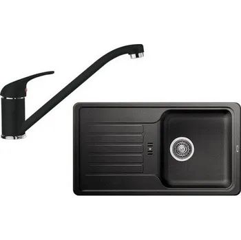 Nerezový dřez Dřez Blanco Favos Mini + baterie Daras, antracit