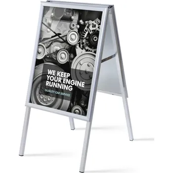 Reklamní áčko 500 x 700 mm, ostrý roh, profil 32 mm, hliník