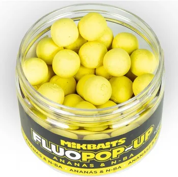 Boilies MIKBAITS - Plovoucí boilies FLUOPOP-UP 150ml 14mm PŮLNOČNÍ POMERANČ