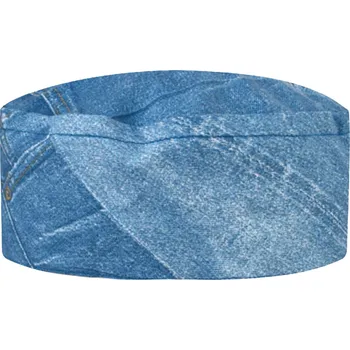 Gastro oděv Kuchařská čepice na hlavu TOMA - jeans T-1235
