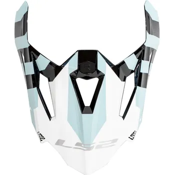 Helma na motorku LS2 Helmets LS2 MX703 PEAK INTEGRATED BARRIER SKY BLUE