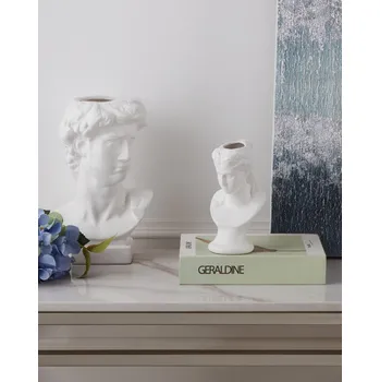 Váza Bílé keramické vázy na stůl