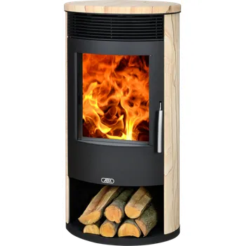 Krbová kamna ABX Arktis 4655-6 II 745107 Černá-Pískovec