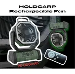 Holdcarp Ventilátor se světlem a dálkovým ovladačem - Rechargeable Fan