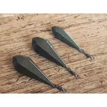 Olovo - Olověná zátěž HORIZONT s obratlíkem barvené 90g