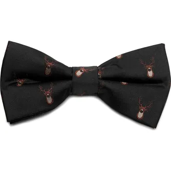 Černý vánoční motýlek se soby - Trendhim