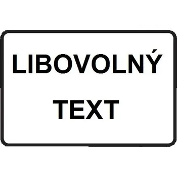Dopravní značka Dodatková tabule - Obdélník 500x150mm