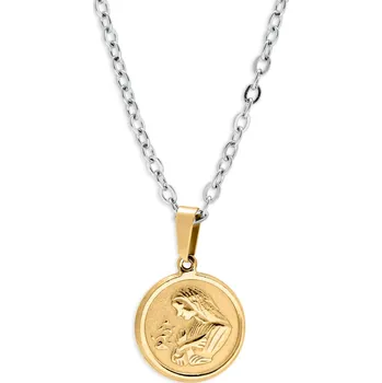 Náhrdelník Přívěsek a náhrdelník Virgin Mary zlaté barvy - Fort Tempus