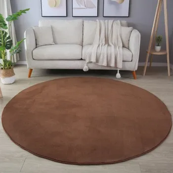 Koberec Kusový koberec kruh Sky 5400 brown Varianta: Kruh 120 cm průměr