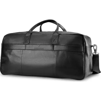 Cestovní taška Fidei | Velká černá cestovní taška z&nbsp;kozí kůže kvality full grain - Sidegren