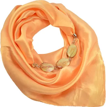 Šátek Šátek s bižuterií Stella - meruňkový
