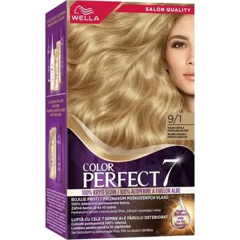 Barva na vlasy WELLA Color Perfect 9/1 Velmi světlá popelavá blond 135 ml