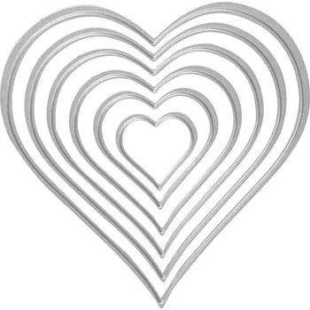 Creative Vysekávací a embosovací šablona SRDCE