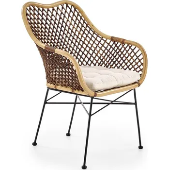 Jídelní židle Jídelní židle Percy, ratan / černá