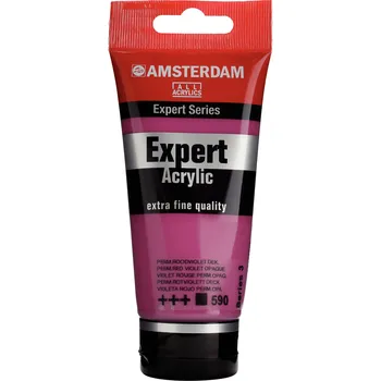 Vodová barva Akrylová barva Amsterdam Expert - 590 Permanent Red Violet Opaque Objem: 75 ml