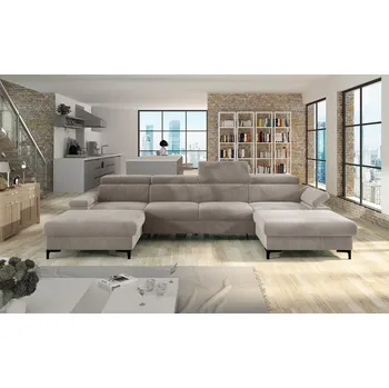 Sedací souprava Rozkládací rohová sedačka APOLENA U béžová II