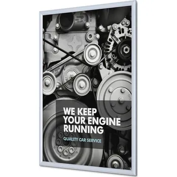 Rám na obraz Klaprám A1, ostrý roh, profil 25 mm, stříbrná