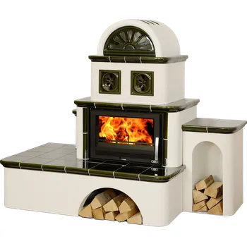 Krbová kamna ABX OXFORD 369514TPL zelená