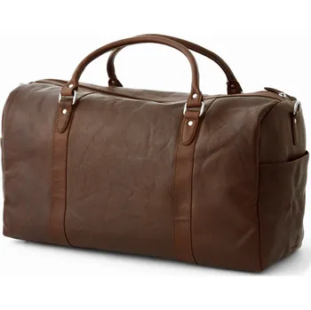 Hnědá kožená taška California - Lucleon