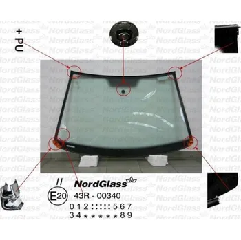 Autosklo NordGlass Čelní sklo - zelené [12/04-] ASNG 8573AGSVZ6J