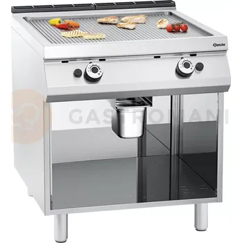 Chlazení Plynová grilovací deska s rýhovaným povrchem 800x900x900 mm | BARTSCHER, 2955091