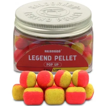 Boilies HALDORÁDÓ - LEGEND PELLET POP UP - CHILLI LIME 12,16mm