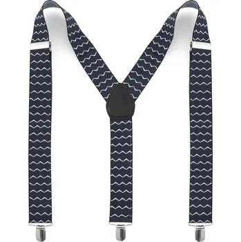 Kšandy Černé šle Zig Zag - Tailor Toki