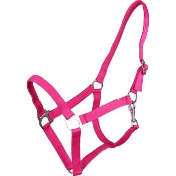 Vybavení pro koně Ohlávka pro koně QHP Slide fuchsiová vel. full