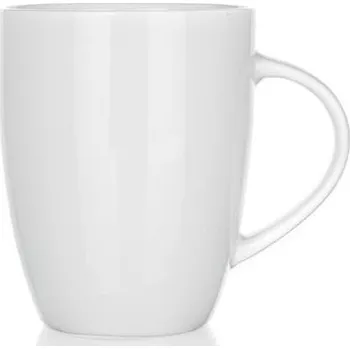 Hrnek na kávu a čaj "Economic", bílá, 32 cl, sada 6 ks