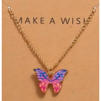 Řetízek Náhrdelník s motýlem