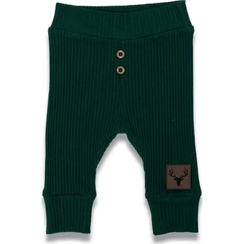 Kojenecké bavlněné tepláčky Nicol Bambi zelená, Velikost 74 (6-9m)