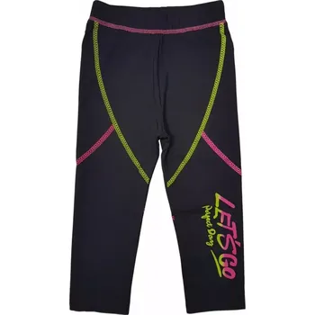 Dívčí 3/4 funkční legíny Kugo K789, černé