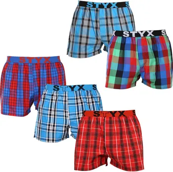 Trenýrky 5PACK pánské trenky Styx sportovní guma vícebarevné (5B093120) M Možnost vrácení zboží ZDARMA do 120 dnů!