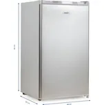 Lednice bez mrazáku - stříbrná - PRIMO PR122FR