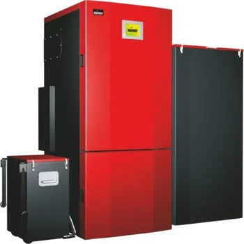 Kotel Verner SK s.r.o. VERNER A602 kotel na dřevné pelety 60kW, automatický, s regulací, násypkou 700l a podavačem, pravý, včetně odpopelnění