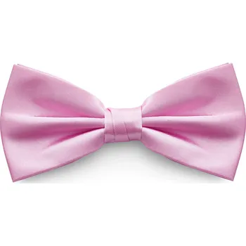 Motýlek Lesklý pastelově růžový jednoduchý motýlek - Trendhim