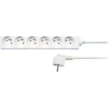 Prodlužovací kabel Prodlužovací kabel 6Z - 1,5m, bílá