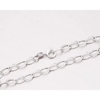 Šperk Dámský řetízek stříbro 925 gravírováním ODT2-075R-Rh délka 55 cm