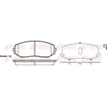 REMSA Sada brzdových destiček, kotoučová brzda 122502