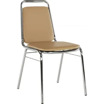 Zasedací stolička, hnědá ekokůže, ZEKI