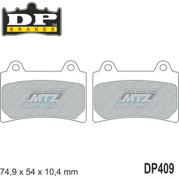 Brzdová destička Destičky brzdové DP409 - DP BRAKES směs Premium Sinter OEM DP409