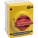 Vačkový spínač KATKO KEM 340U Y/R 40A IP65 červeno/žlutý