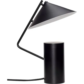 Lampička Černá kovová stolní lampa Hübsch Sen