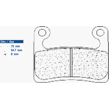 Brzdová destička Brzdové destičky CL BRAKES Street Sintered Metal - 1257XBK5 BMW R 1250 GS 2019-2021