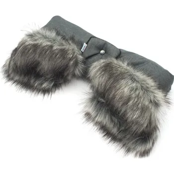 Rukávník Rukávník na kočárek 2v1 New Baby s kožešinkou graphite