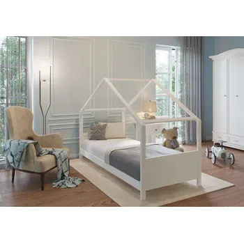 Dětská postýlka NANNA Postel SORAYA 200 x 90 cm White