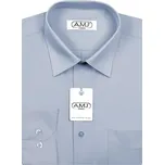 Pánská košile AMJ jednobarevná JD082, holubí šeď, dlouhý rukáv, vel. 51/52 (nadměrná)