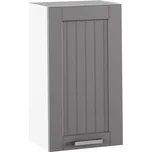 Horní skříňka, tmavě šedá/bílá, JULIA TYP 4