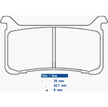 Brzdová destička Brzdové destičky CL BRAKES Street Sintered Metal - 1252XBK5 HONDA VFR 800 (ABS) 2017-2019